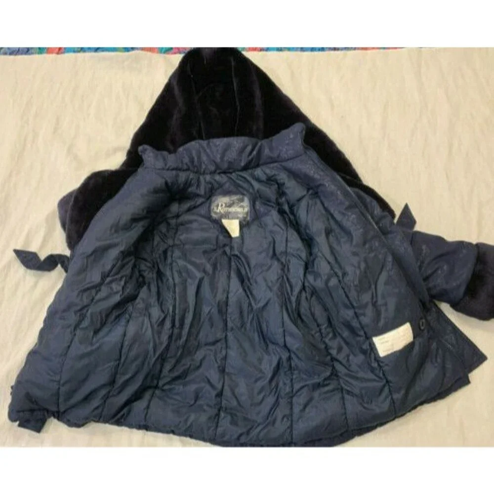 TAILORED BY ROTHSCHILD GIRLS BELTED JACKET COAT SIZE 7/8